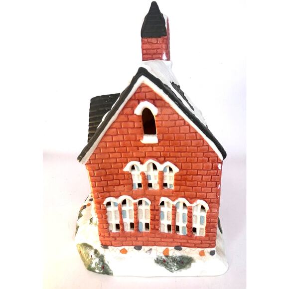 Vintage Dickens Victoria Collection Lighted Church with Original Box 1992 Works - Picture 4 of 15